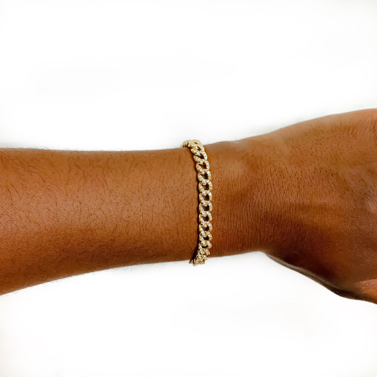 Mini cuban link on sale bracelet