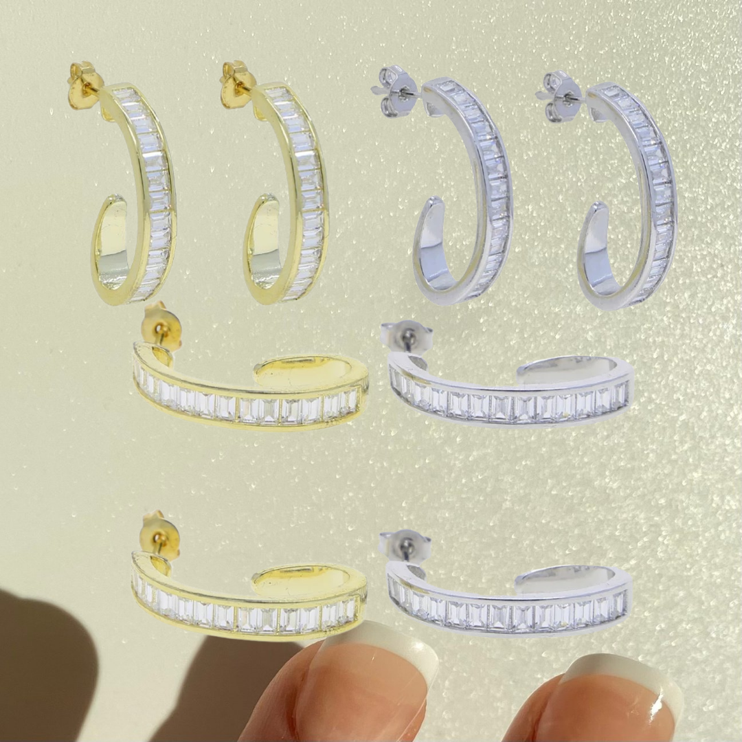 Gold Clea Hoops