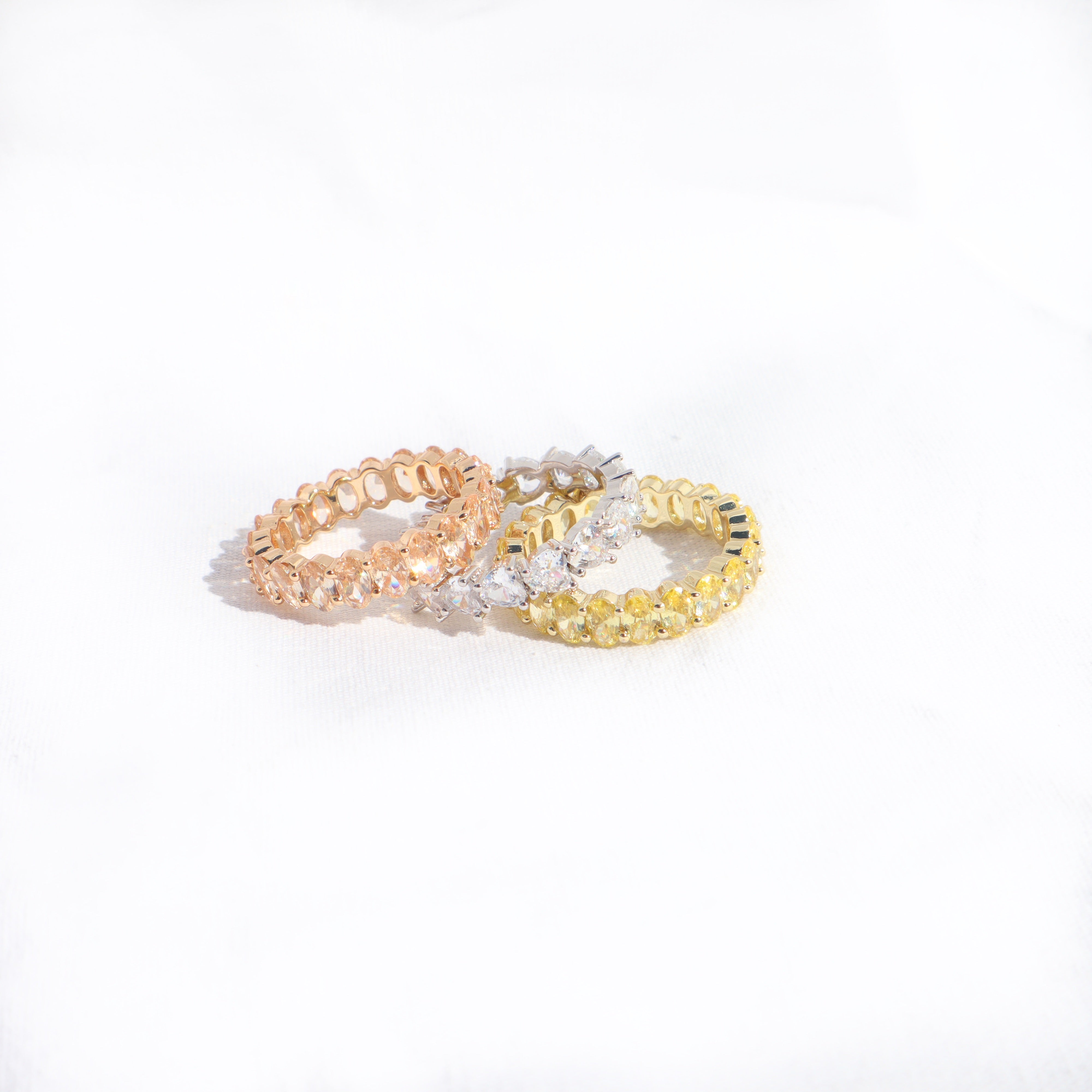 Peachy Eternity Ring