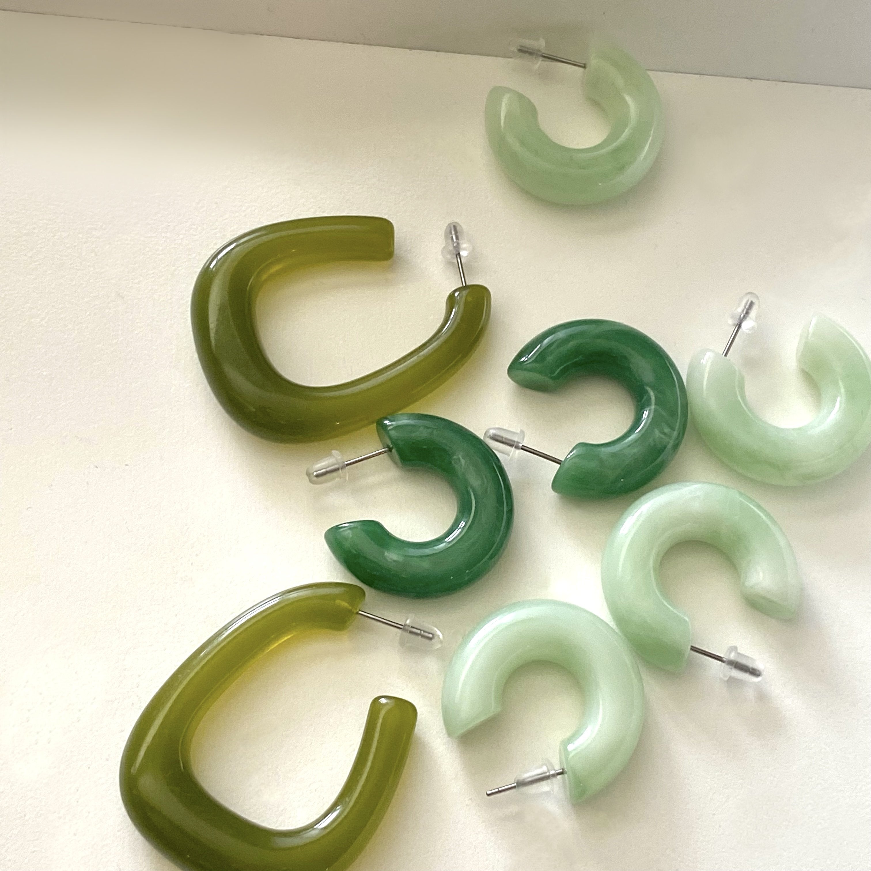 Basil Acrylic Hoops