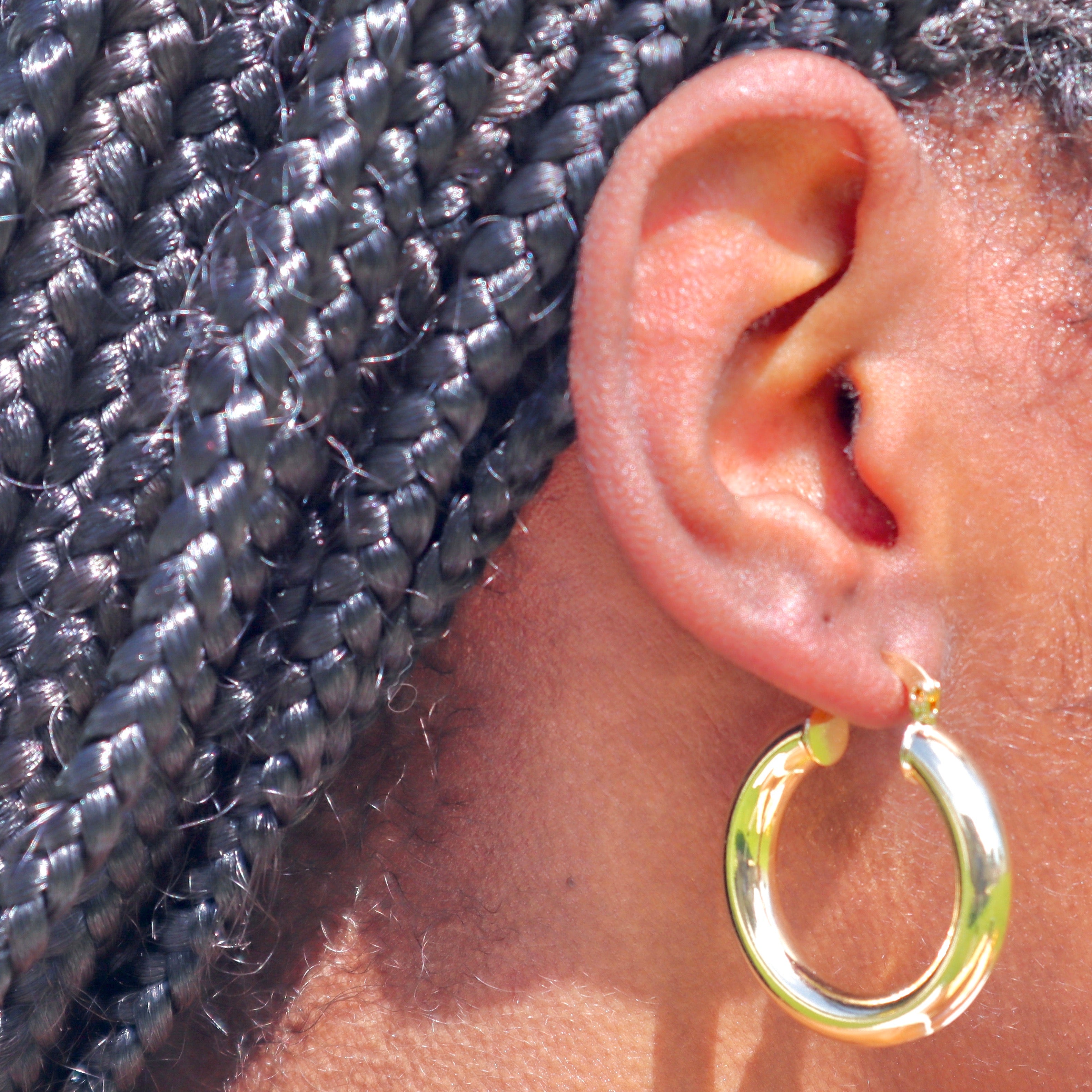 14k Gold Vermeil Chunky Hoops