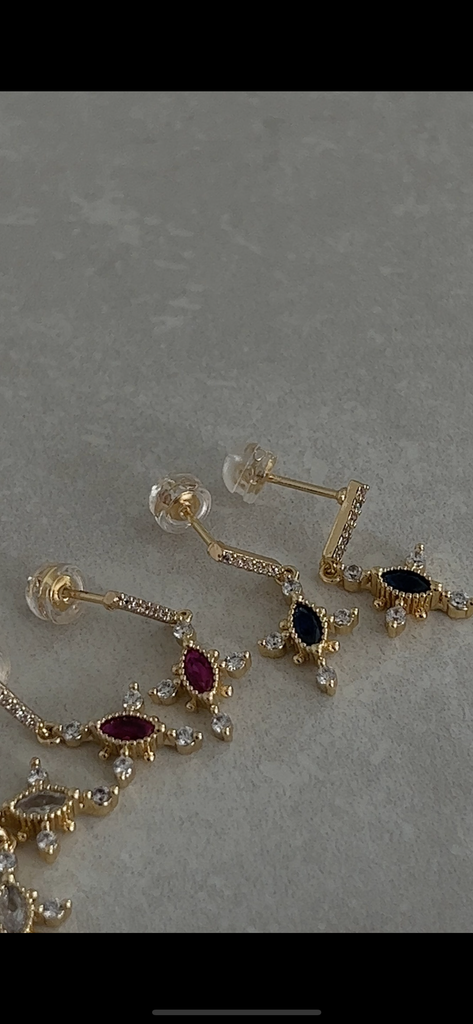 Sapphire Gemma’s stone earrings